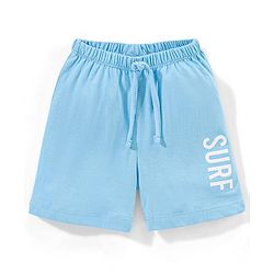 Babyhug Cotton  Mid Thigh Length Shorts Striped Pack of 3 - Blue