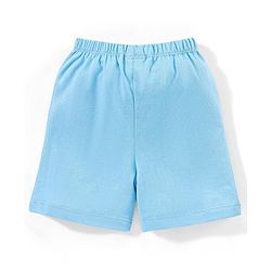Babyhug Cotton  Mid Thigh Length Shorts Striped Pack of 3 - Blue