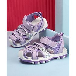 Cute Walk by Babyhug Velcro Closure Sandals - Purple
