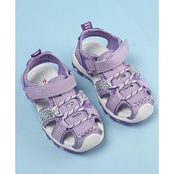 Cute Walk by Babyhug Velcro Closure Sandals - Purple