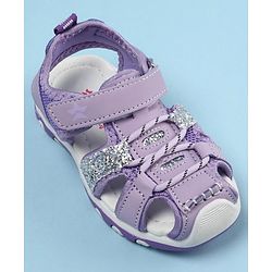 Cute Walk by Babyhug Velcro Closure Sandals - Purple