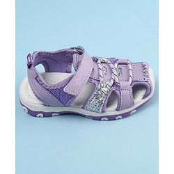 Cute Walk by Babyhug Velcro Closure Sandals - Purple