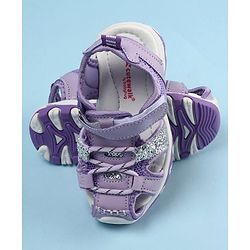 Cute Walk by Babyhug Velcro Closure Sandals - Purple