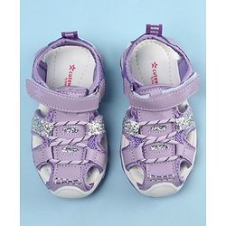 Cute Walk by Babyhug Velcro Closure Sandals - Purple
