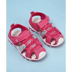 Cute Walk by Babyhug Velcro Closure Sandals - Purple
