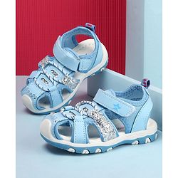 Cute Walk by Babyhug Velcro Closure Sandals - Purple