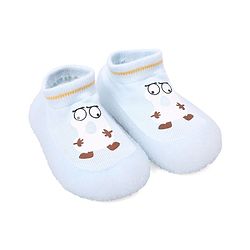 Cute Walk by Babyhug Cartoon Print Sock Shoes - Blue