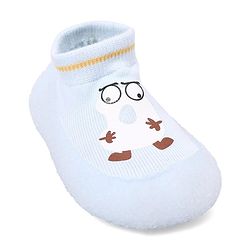 Cute Walk by Babyhug Cartoon Print Sock Shoes - Blue