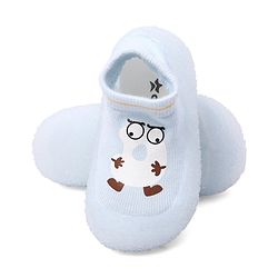 Cute Walk by Babyhug Cartoon Print Sock Shoes - Blue