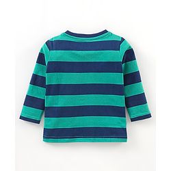 Babyhug Cotton Knit Full Sleeves Night Suit Sheep Print - Green
