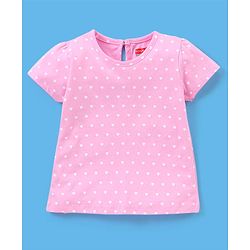 Babyhug 100% Cotton Half Sleeves Tee Ice Cream Print Pack Of 3 - White Green & Pink
