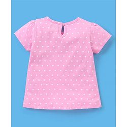 Babyhug 100% Cotton Half Sleeves Tee Ice Cream Print Pack Of 3 - White Green & Pink
