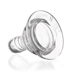 Babyhug Transparent Medium Flow 100% Silicone Nipple - Pack of 2