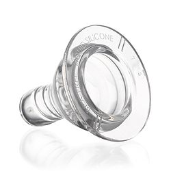 Babyhug Transparent Medium Flow 100% Silicone Nipple - Pack of 2