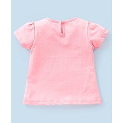 Babyhug 100% Cotton Half Sleeves T-Shirts Polka Dots Printed Pack of 3 - Pink & White