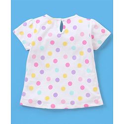 Babyhug 100% Cotton Knit Half Sleeves Graphics Detailing Tees Pack of 3 - White & Green