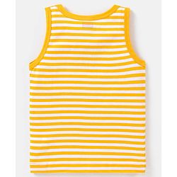 Babyhug 100% Cotton Sleeveless Sando Solid Pack of 2 - Yellow