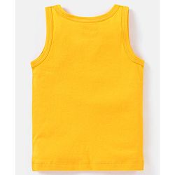 Babyhug 100% Cotton Sleeveless Sando Solid Pack of 2 - Yellow