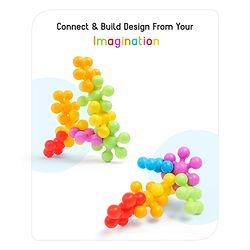 Babyhug Star Links 12 Pcs Colorful Toy| Interlocking Learning and Pre-School Educational Blocks| Improves Creativity And Construction Blocks For Kids| Promote Fine Motor Skills and Sensory Development| BIS Certified| 6 Months+