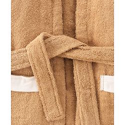 Babyhug Full Sleeves Hooded Bear Bath Robe With 3D Ears - Brown