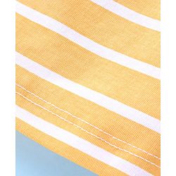 Babyhug Cotton Mid Thigh Length Shorts Stripes & Camo Print Pack of 3- White Orange & Green