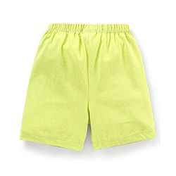 Babyhug Cotton Mid Thigh Length Shorts Stripes & Dolphin Print Pack of 3- Green & Blue