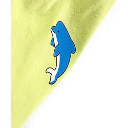 Babyhug Cotton Mid Thigh Length Shorts Stripes & Dolphin Print Pack of 3- Green & Blue