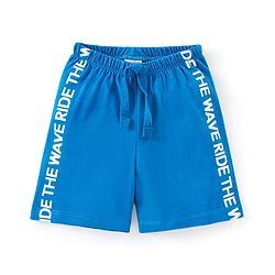 Babyhug Cotton Mid Thigh Length Shorts Stars & Stripes Print Pack of 3- Green & Blue