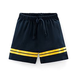 Babyhug Cotton Mid Thigh Length Shorts Number Print Pack of 3 - Yellow Black  &  Blue