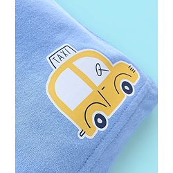 Babyhug Cotton Shorts Striped & Taxi Printed Pack of 3 - Yellow White & Blue