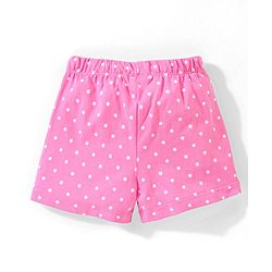Babyhug Cotton Knit Half Sleeves Night Suit With Ice Cream Print - Yellow & Pink