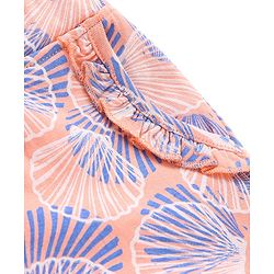 Babyhug Cotton Knit Shorts Shell Print - Peach