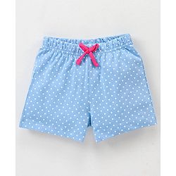 Babyhug Cotton Knit Sleeveless Night Suit Kitty Print - Blue