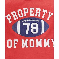 Babyhug Cotton Jersey Knit Full Sleeves T-Shirt with Text Print - Light Red
