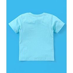 Babyhug Cotton Half Sleeves T-Shirt Dino & Stripes Print Pack of 3 -Blue & Green