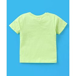 Babyhug Cotton Half Sleeves T-Shirt Dino & Stripes Print Pack of 3 -Blue & Green