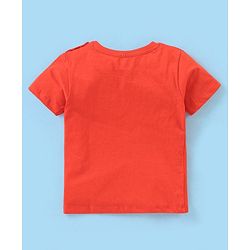 Babyhug Cotton Half Sleeves T-Shirt Text & Stripes Print Pack of 3 -Blue & Red