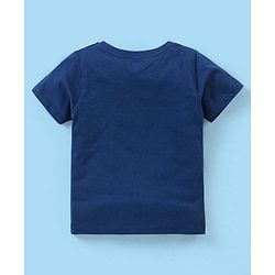 Babyhug Cotton Half Sleeves T-Shirt Text & Stripes Print Pack of 3 -Blue & Red