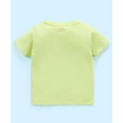 Babyhug Cotton Knit Half Sleeves Striped T-Shirt Lion Print Pack of 3 - Green & Purple