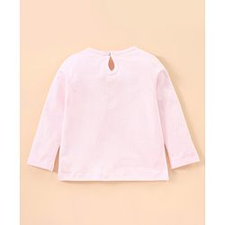 Babyhug Cotton Full Sleeves Night Suit Bambi Print- Peach