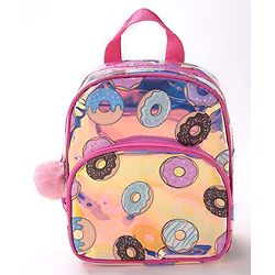 Babyhug Free Size Fashion Backpack Donut Print- Pink