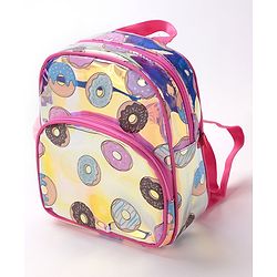 Babyhug Free Size Fashion Backpack Donut Print- Pink