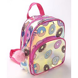 Babyhug Free Size Fashion Backpack Donut Print- Pink