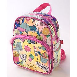 Babyhug Free Size Fashion Backpack Multicolor (Print May Vary)