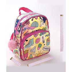 Babyhug Free Size Fashion Backpack Multicolor (Print May Vary)