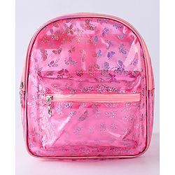Babyhug Fashion Backpack Butterfly Design-  Dark Pink