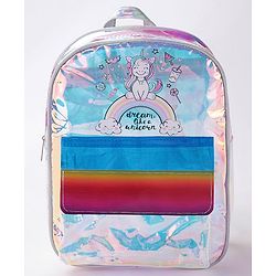 Babyhug Unicorn Print Fashion Backpacks - Pink