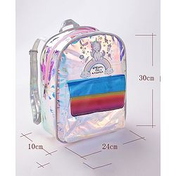 Babyhug Unicorn Print Fashion Backpacks - Pink