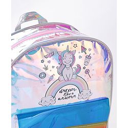 Babyhug Unicorn Print Fashion Backpacks - Pink