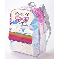 Babyhug Animal Print Fashion Backpacks - Pink